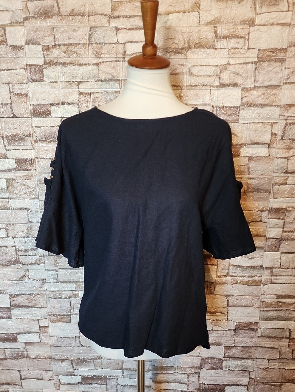 Ellen Tracy Dark Blue Blouse